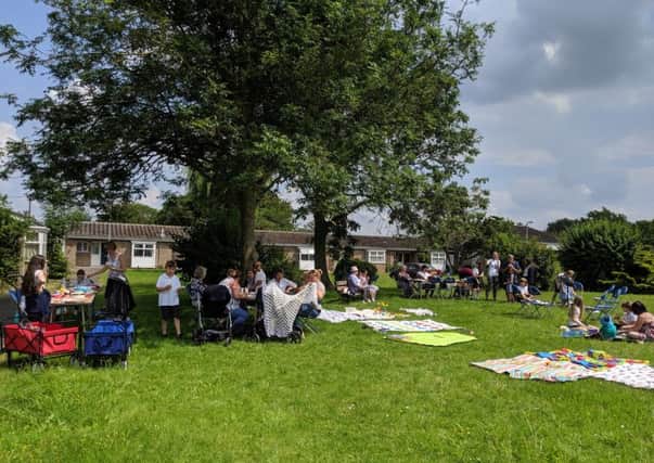 A scene from the picnic organised by pupils of Brown's CofE Primary School.