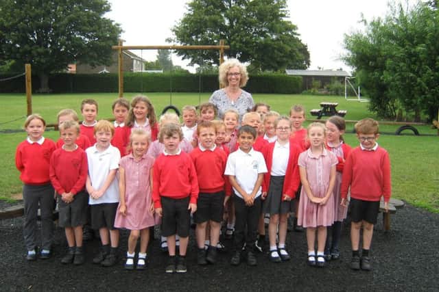 Liz Regan retiring from Kirkby La Thorpe School says farewell to pupils. EMN-190722-103928001