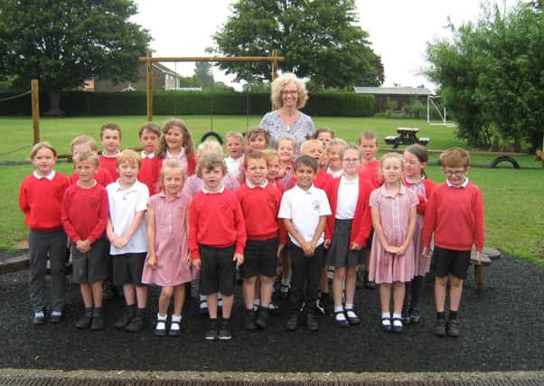 Liz Regan retiring from Kirkby La Thorpe School says farewell to pupils. EMN-190722-103928001