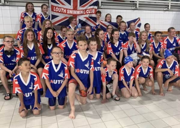 The Louth Swimming Club squad at the annual season highlight in Eindhoven EMN-190718-102737002