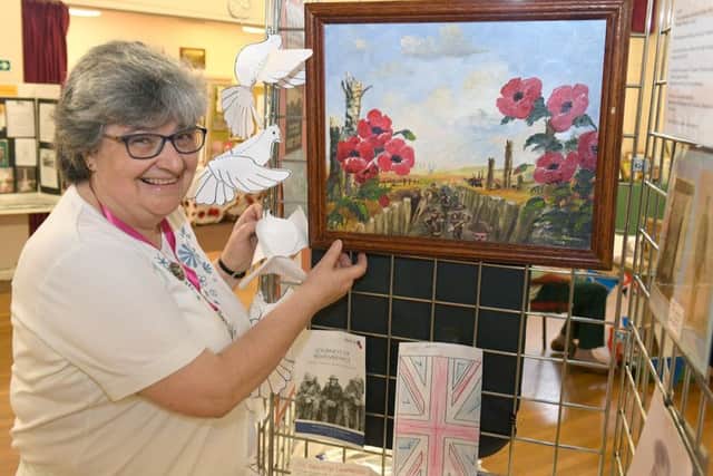 Centenary of Peace Day at Market Rasen. Event organiser Caroline Foster in th Festival Hall EMN-190721-220511001