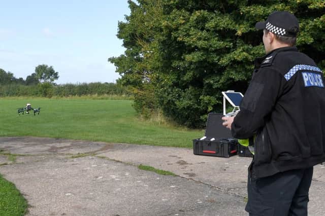 Lincolnshire Police drone operator. EMN-190722-140132001