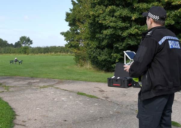 Lincolnshire Police drone operator. EMN-190722-140132001