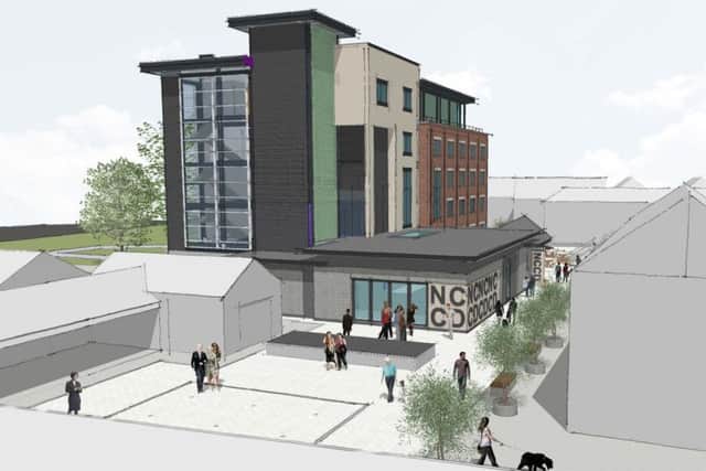 An impression of how Navigation Yard may look after the extension work to the NCCD. EMN-190722-170534001