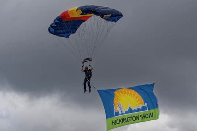 An Army parachute display team will drop into the main ring at Heckington Show. EMN-190723-105429001