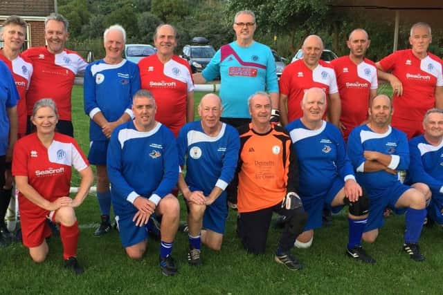 The 'Sutton Sharks' walking football team.