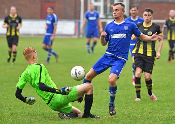 Fraser Bayliss netted for Town against Wyberton on Saturday.