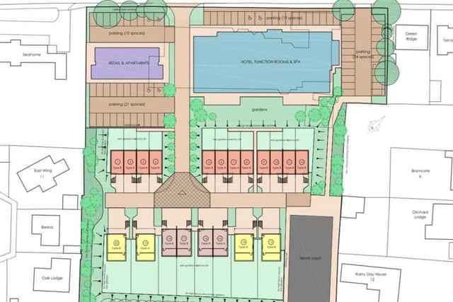 Illustrative plans for the proposed hotel in Sandilands.