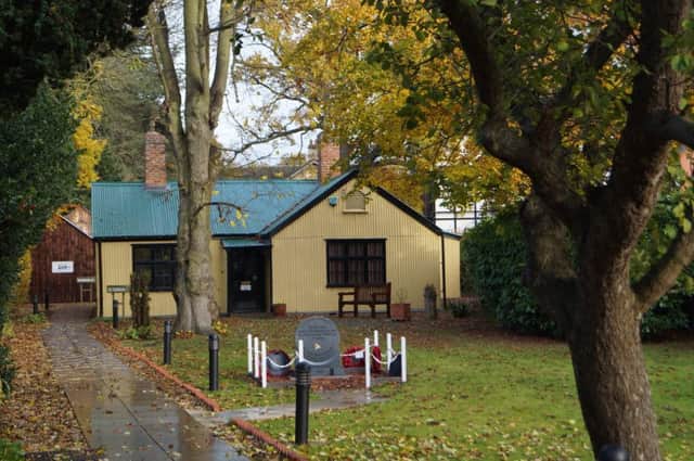 The Cottage Museum at Woodhall Spa, with the Arnhem memorial in the foreground. Picture: Dianne Tuckett.