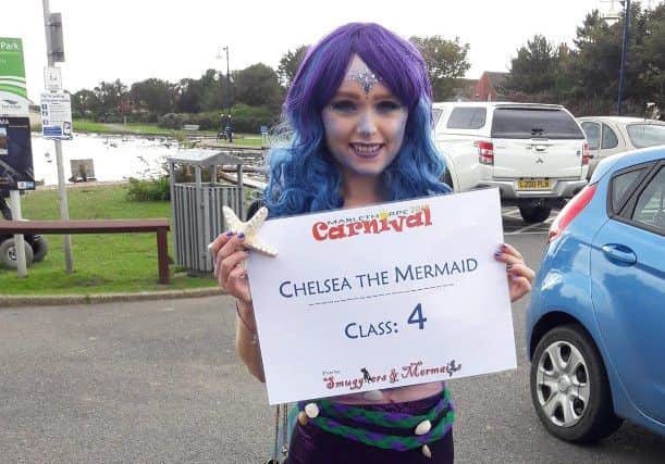Chelsea Beech, pictured in costume last year.