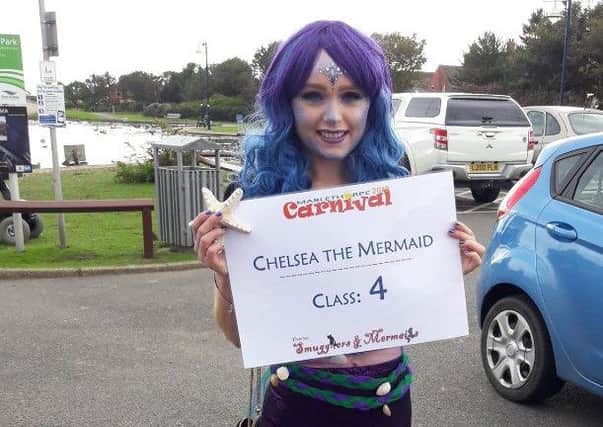 Chelsea Beech, pictured in costume last year.