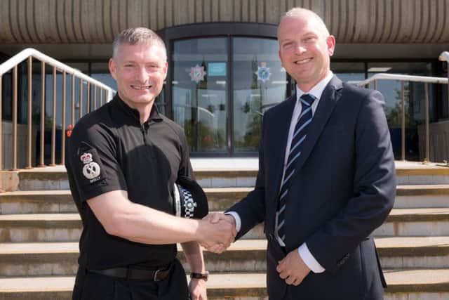 Lincolnshire Police Chief Constable Bill Skelly and Lincoln College Group Managing Director James Foster EMN-190726-105251001