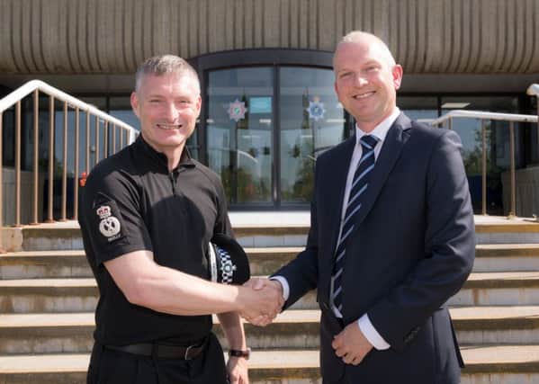 Lincolnshire Police Chief Constable Bill Skelly and Lincoln College Group Managing Director James Foster EMN-190726-105251001