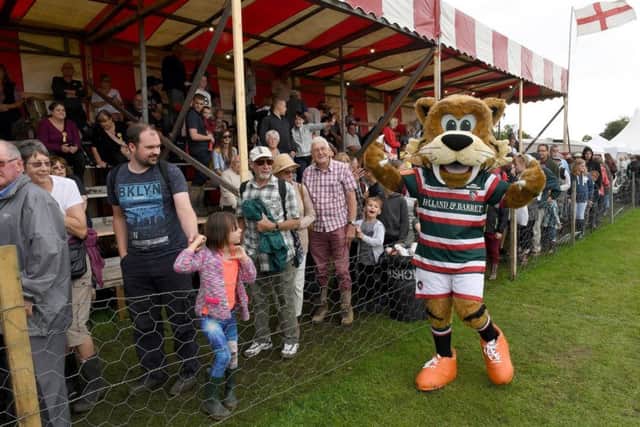 Heckington Show. Leicester Tigers mascot. EMN-190726-134925001