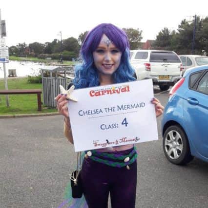 Chelsea Beech, pictured in costume last year.