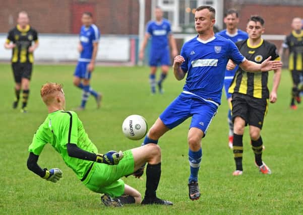 Fraser Bayliss in action for Town.