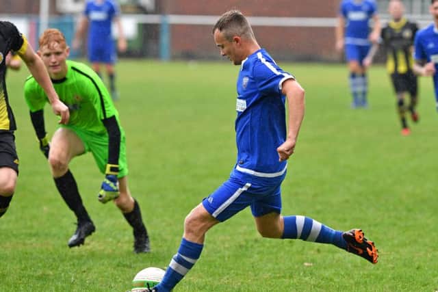 Boston Town v Wyberton action. Photo: John Aron