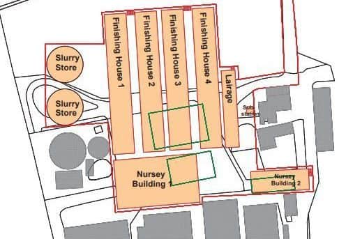 The proposed layout at the site of North Moor Farm, near Middle Rasen. EMN-190729-113140001