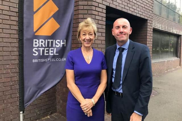 Coun Rob Waltham, the Leader of North Lincolnshire Council, meeting with the Secretary of State for Business, Energy and Industrial Strategy, Andrea Leadsom. EMN-190729-211313001
