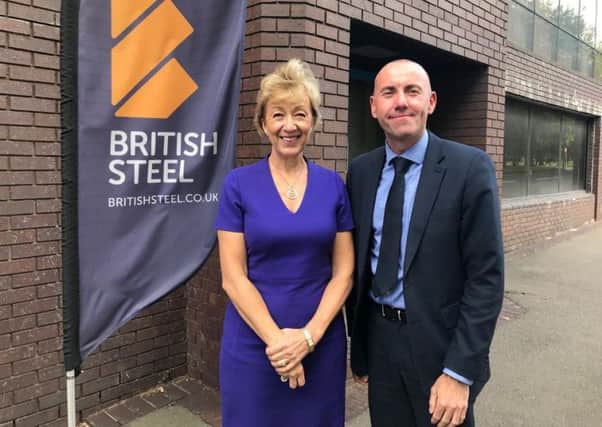 Coun Rob Waltham, the Leader of North Lincolnshire Council, meeting with the Secretary of State for Business, Energy and Industrial Strategy, Andrea Leadsom. EMN-190729-211313001