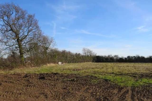 The site of the proposed development.