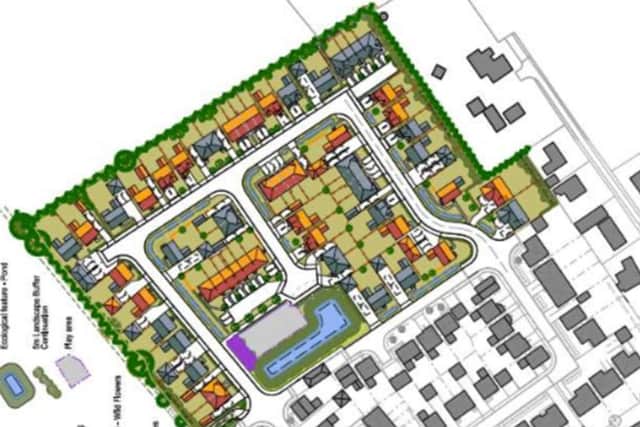 Illustrative plans for the 60 home proposal.