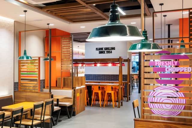 How the interior of the new Burger King restaurant is expected to look. Image supplied.