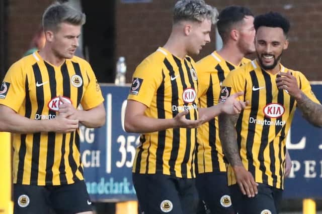 Jordan Thewlis and Jake Wright have joined Jay Rollins at Boston United. Photo: Eric Brown