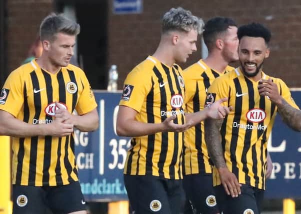 Jordan Thewlis and Jake Wright have joined Jay Rollins at Boston United. Photo: Eric Brown