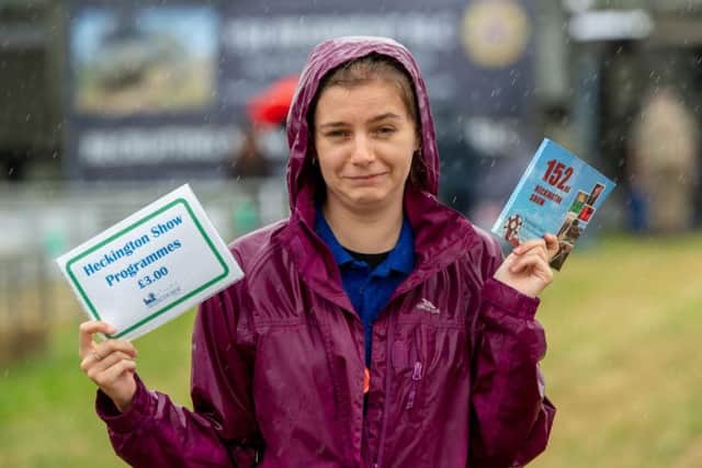Why does it rain on me! A damp programme seller!