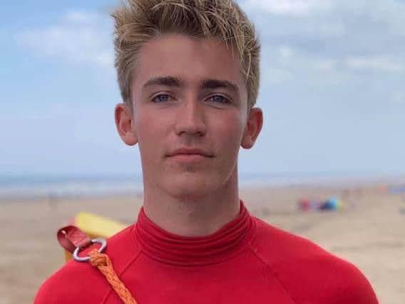 RNLI lifeguard Liam.