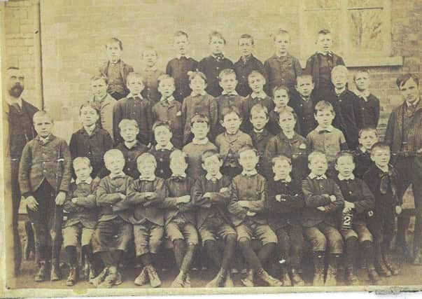 The man on the left of this old image is John Nightingarl, Head Master of William Alvey School from 1870 to 1910. He would have agreed on the architect's plans of 1910. EMN-190829-165704001