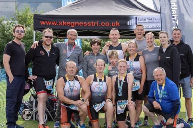 Skeg Tri Club members racing at Louth.
