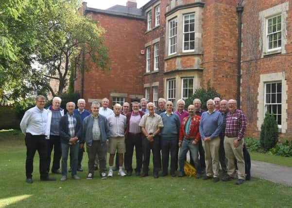 Carres Grammar School old boys who started in 1959, reuniting for tour of old part of the school with headteacher Nick Law. EMN-190909-171318001