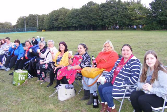 On a rare night out at the 'flicks' - mums from Rainbow Stars support group for families of autistic children. EMN-190909-194206001