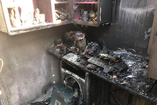 The scene of devastation at the home Shaun Maguire built for himself