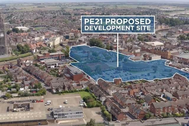 The area earmarked for the PE21 development