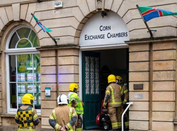 Fire crews called to the Corn Exchange in Market Rasen
Photo: Frederick Rowlands EMN-190409-133059001