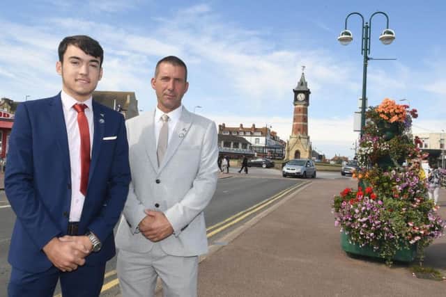Coun Billy Brookes (left), seconded by Coun Ady Findley, is putting forward a motion inviting Prime Minister Boris Johnson to Skegness.
