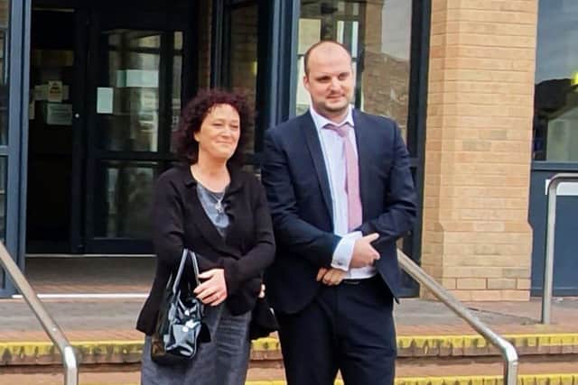 Ark manager Sue Rice and solicitor Joe Pepper.