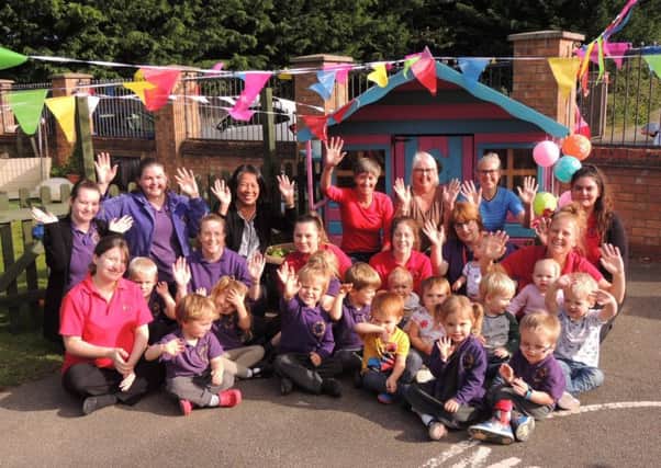 Staff and children at First Steps Nursery celebrate 30 years. EMN-190913-185245001