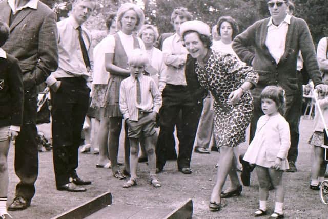 Bowled over by the crowds that turned out in 1970 for the Tory garden fete at Leadenham House. EMN-190916-131516001