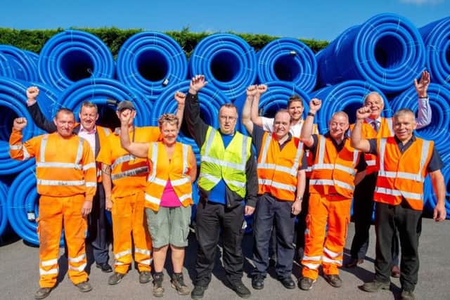 Management and staff at Polypipe in Horncastle celebrate the 40th anniversary - and exciting news about expansion.