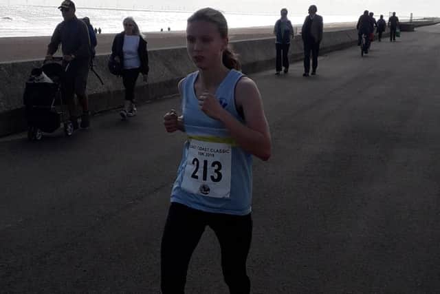Paige Midgley finished second in the 16 to 34 female category EMN-191209-132310002