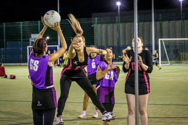League action. Photo: David Dales.