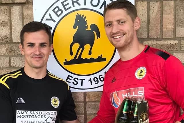 Man of the match James Doughty with Greswell.