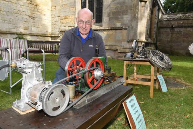Heritage Open Day at Sibsey Church. Malcolm Smith of Sibsey with his model engines. EMN-190916-143519005