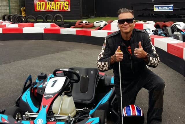 Nigel Limb at M1 Go Karts in Mablethorpe.