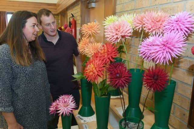 Leasingham and District Horticultural and Craft Show. Matthew and Claire Burgess of Leasingham. EMN-190909-172841001