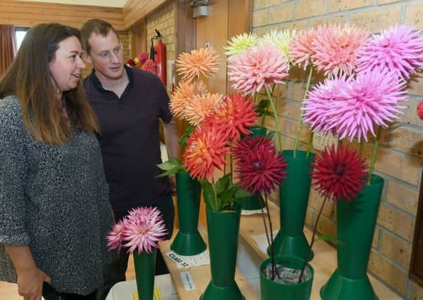 Leasingham and District Horticultural and Craft Show. Matthew and Claire Burgess of Leasingham. EMN-190909-172841001